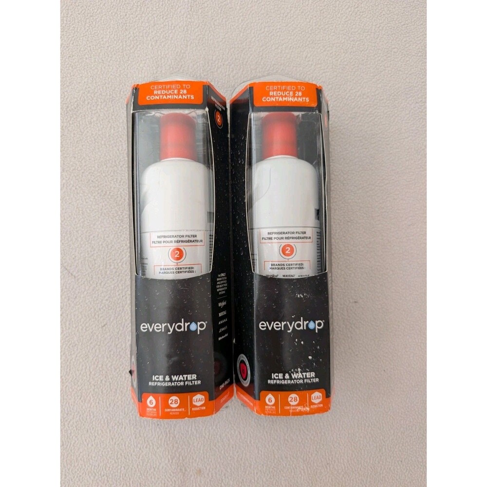 (2x) Everydrop Filter 2 Ice & Water Refrigerator Filter 28 Contaminant